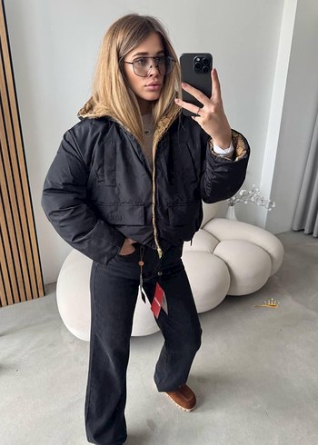 Gucci Çift Taraflı Mont , Yüksek Yaka, Günlük Kullanım - Görsel 3