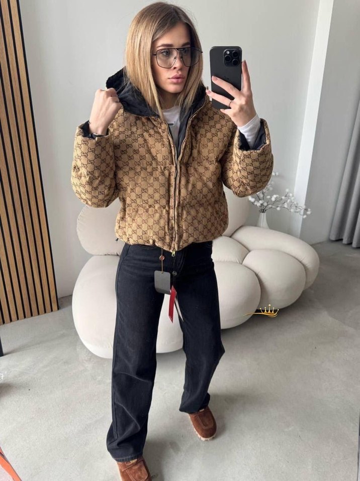 Gucci Çift Taraflı Mont , Yüksek Yaka, Günlük Kullanım - Görsel 2