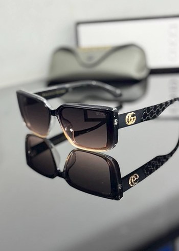 Klasik Parlak Kahverengi Kadın Güneş Gözlüğü - Görsel 5