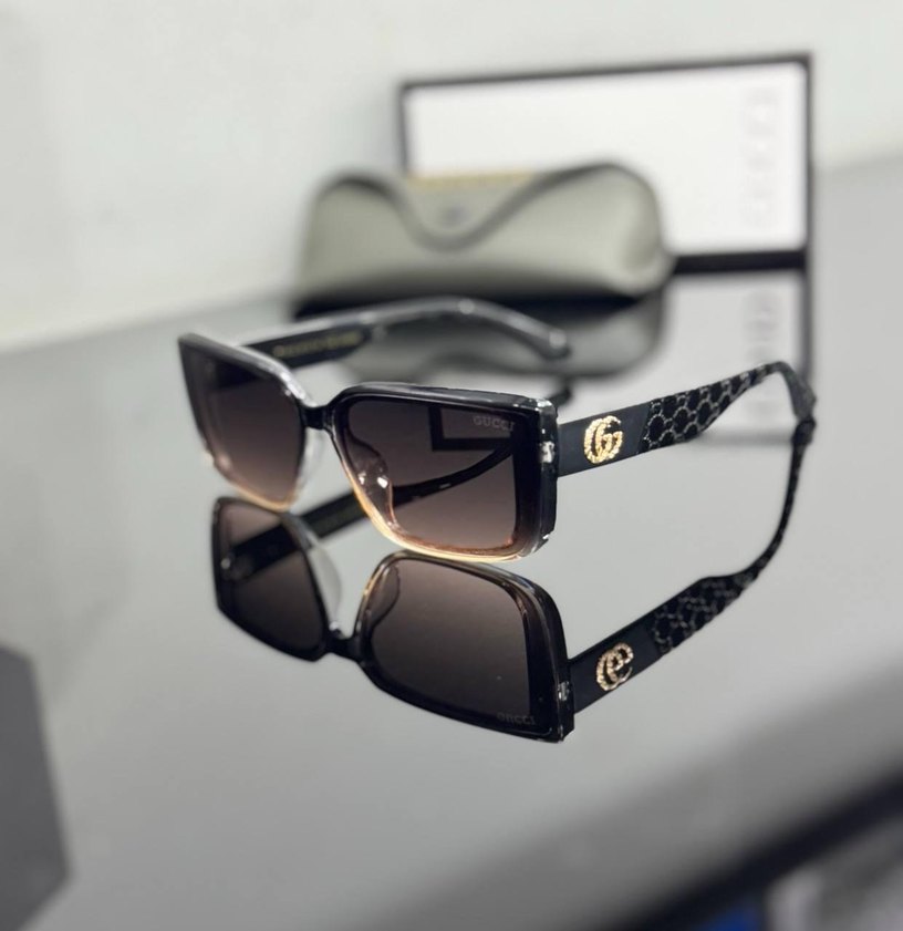 Klasik Parlak Kahverengi Kadın Güneş Gözlüğü - Görsel 5