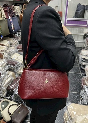 Tokalı Kahverengi Deri Kadın Çanta - Görsel 4