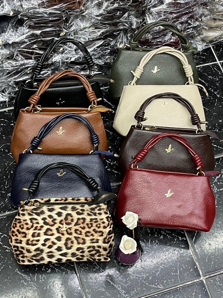 Tokalı Kahverengi Deri Kadın Çanta - Görsel 3