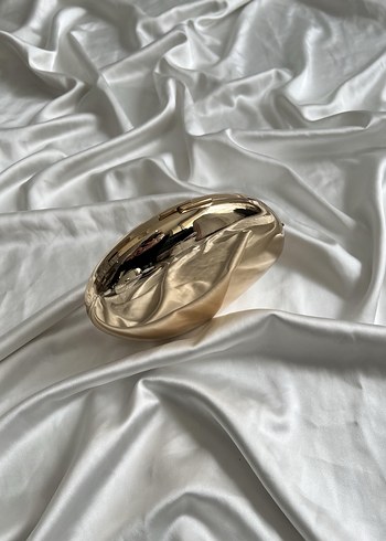 Parlak Altın Kadın abiye çanta - Görsel 4