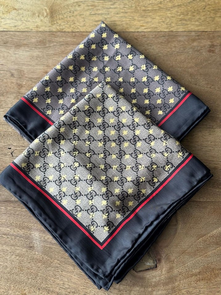 Gucci eşarp ithal A kalite ipek twil - Görsel 2