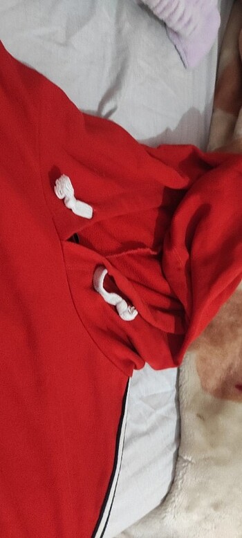 m Beden kırmızı Renk Kırmızı yarım sweatshirt 