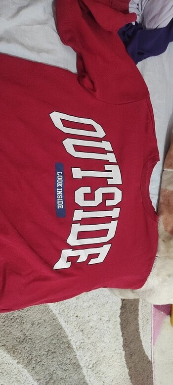Kırmızı sweatshirt 