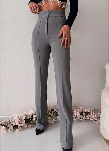 GRİ NERVÜRLÜ PANTOLON 