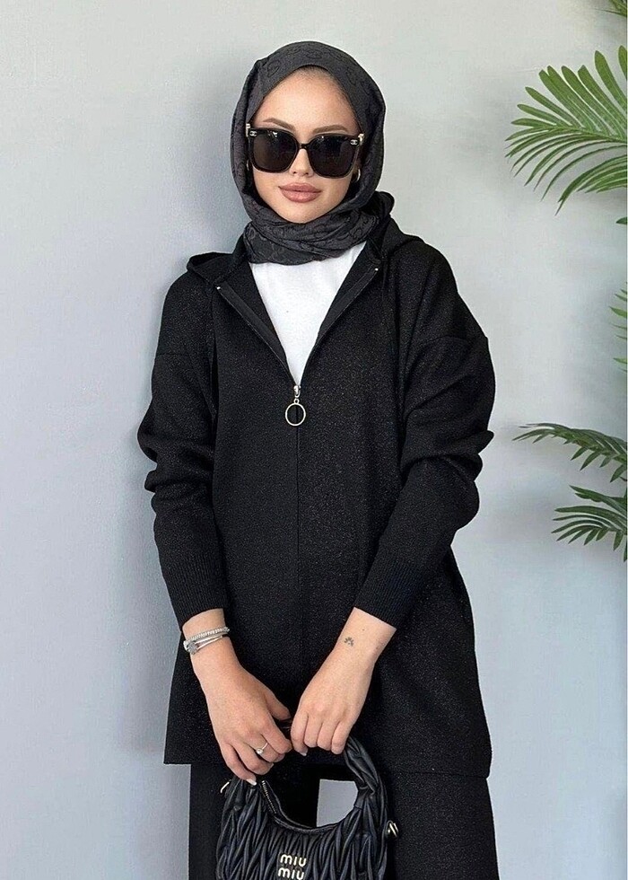 Kadın simli ikili takım - Görsel 2