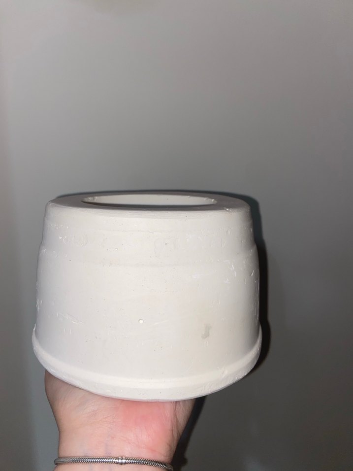 Tek parça ayaklı silindir bardak kalıbı (alçı) - Görsel 3