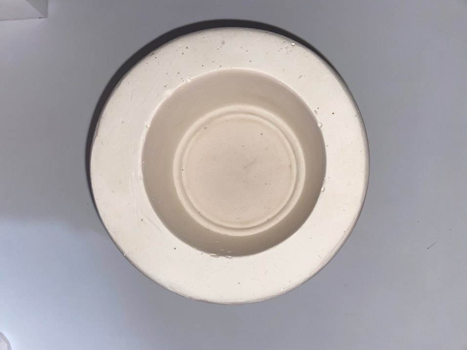 Tek parça ayaklı silindir bardak kalıbı (alçı) - Görsel 2