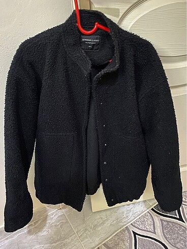 Oversize kadın kaşe kaban