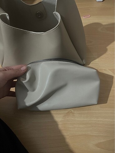 Krem çanta - Görsel 3