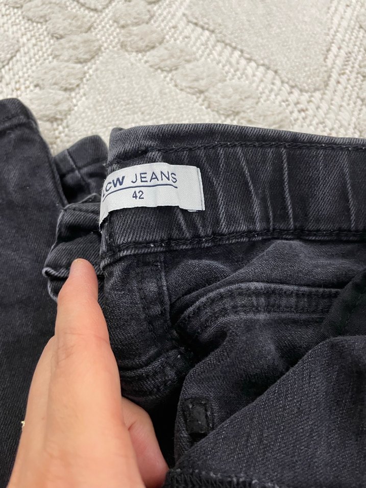 LC Waikiki Siyah Kadın Jean Pantolon - Görsel 4