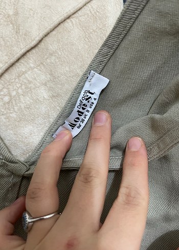 Kadın haki Keten Uzun Tulum - Görsel 3