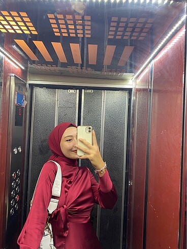 Bordo Abiye - Görsel 10