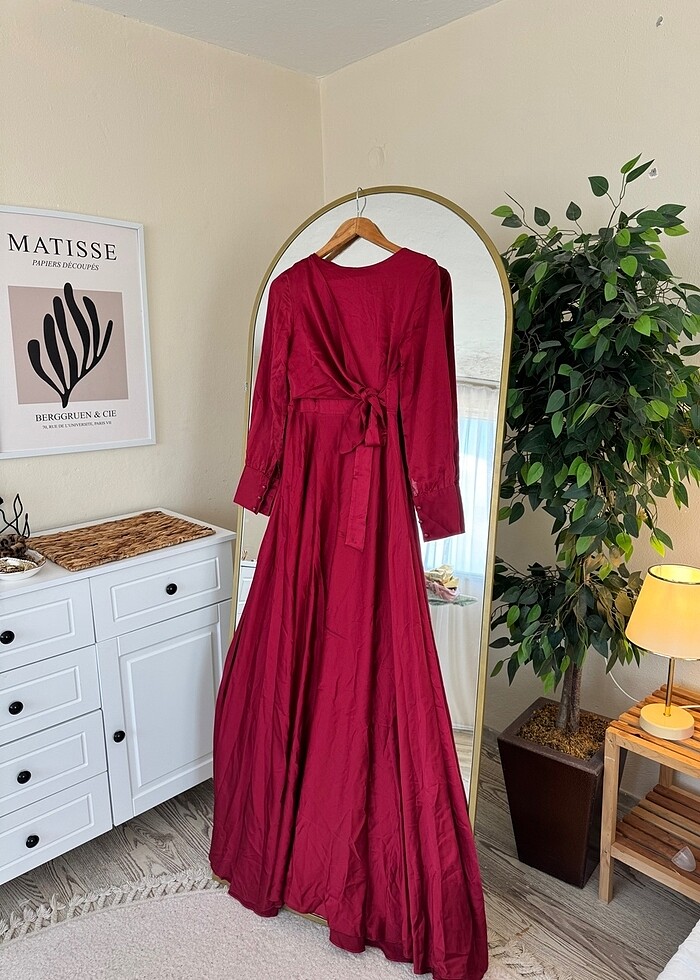 Bordo Abiye - Görsel 3