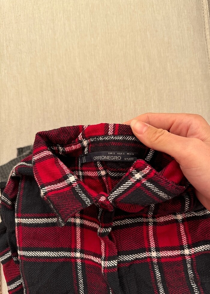 Kare desenli gömlek - Görsel 3