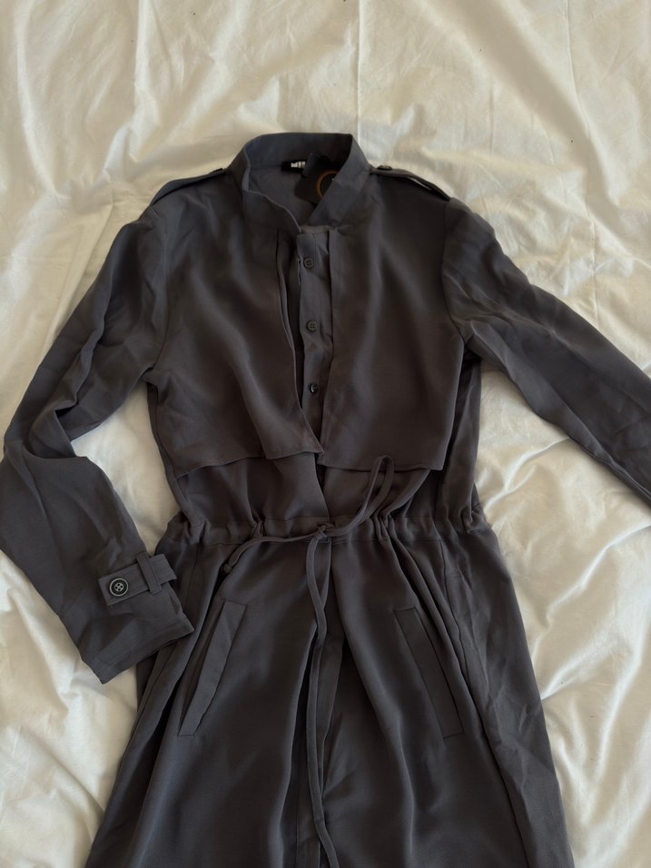 Gri Uzun Kadın Tunik - Görsel 2