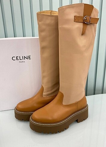 Celine Bulky Buckled High Boots İthal Ürün , Birebir Kalite 