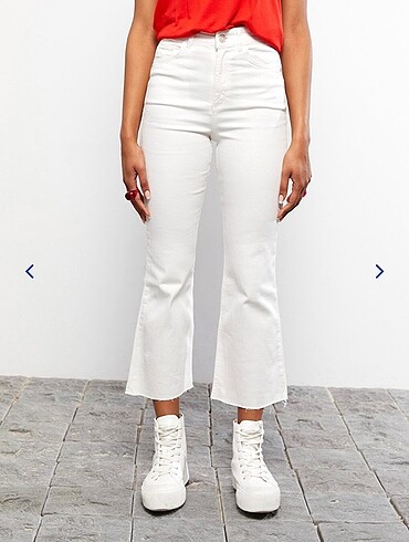 Yüksek Bel Flare Jean