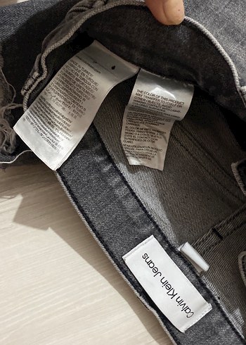 Gri Rahat Kesim Midi Kadın Kot Pantolon - Görsel 5