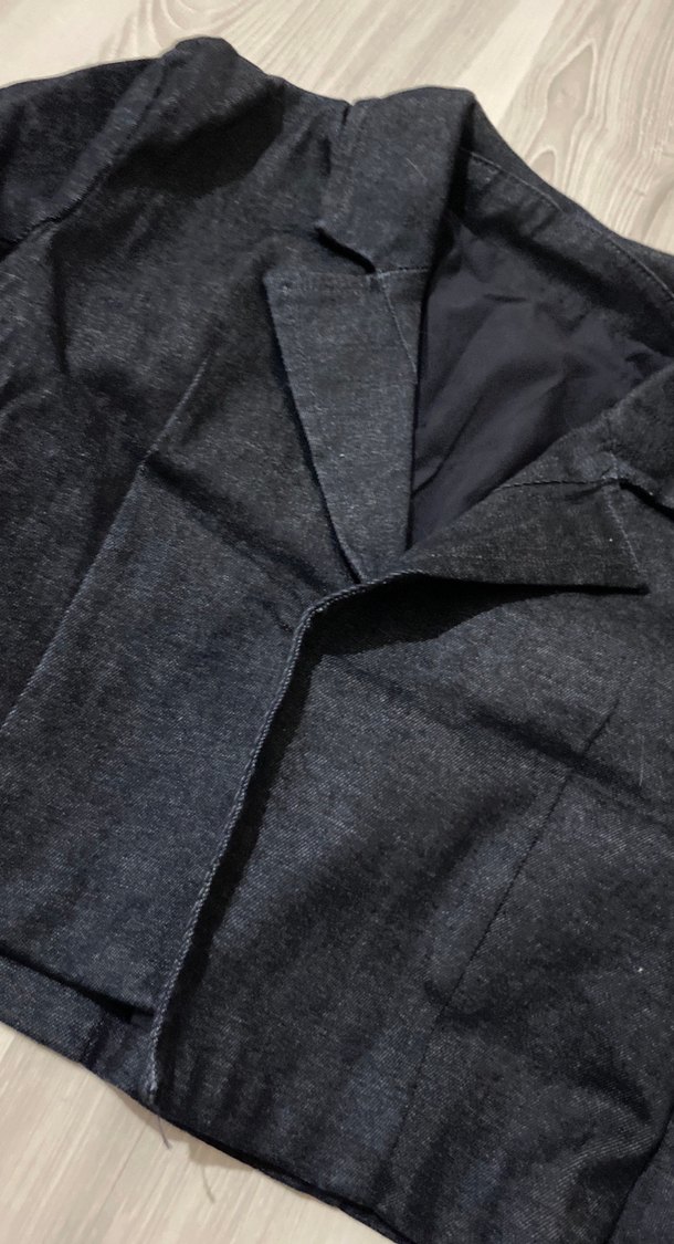 Lacivert Kadın Denim Ceket - Görsel 2