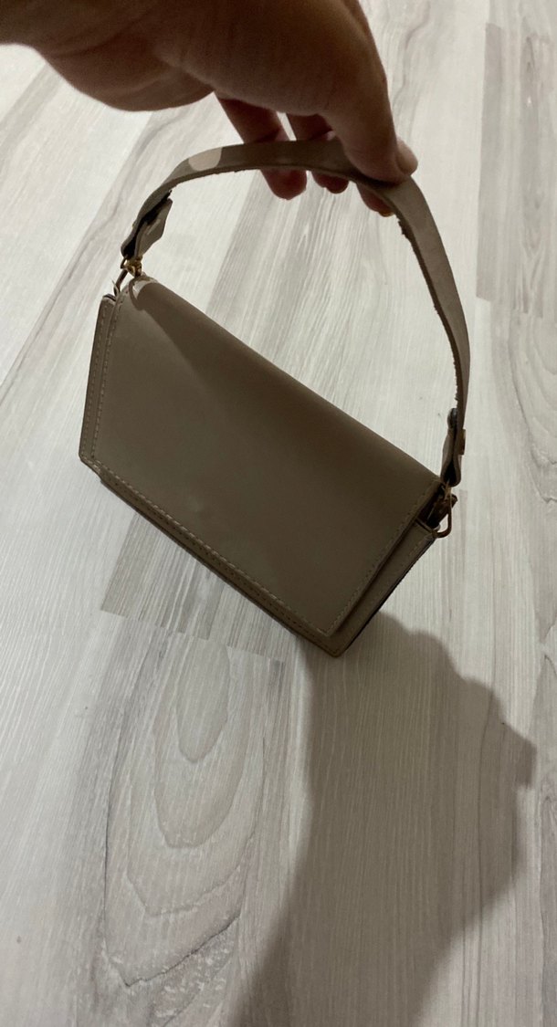 Bej Deri Kadın Cüzdanı Tokalı - Görsel 2