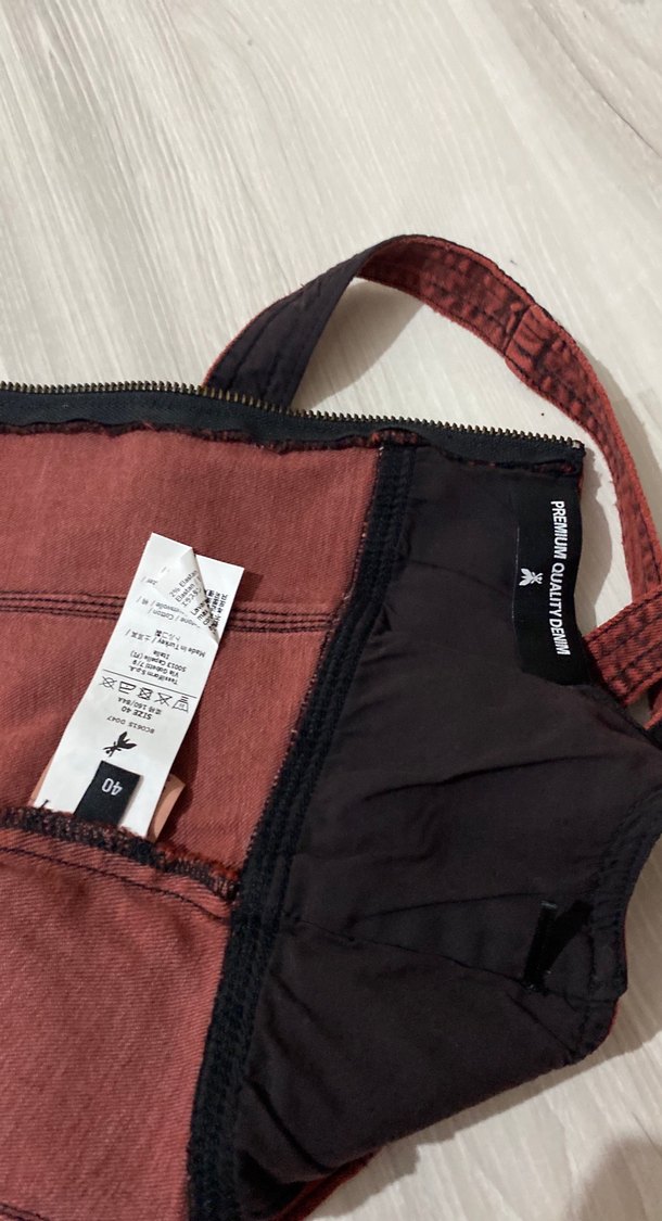 Bordo Fitted Hemşire Korsesi Midi Boy - Görsel 3