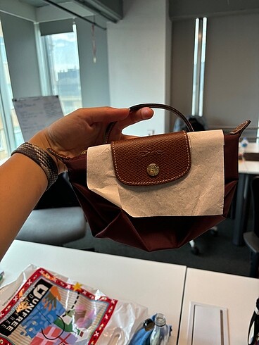 Beden bordo Renk Longchamp Le pliage xs bordo