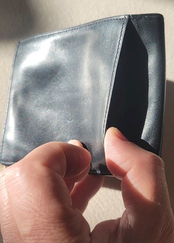 Klasik Siyah Hakiki Deri Erkek Cüzdanı - Görsel 7