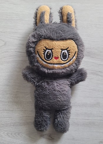 Diğer Labubu Gri Peluş Oyuncak Sevimli Figür
