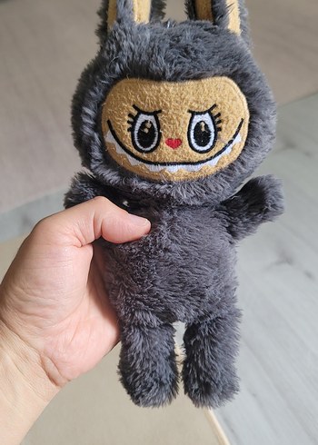 Labubu Gri Peluş Oyuncak Sevimli Figür