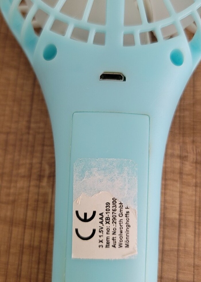 Güçlü El Vantilatörü (Pil+Şarj Özelliği) - Görsel 4