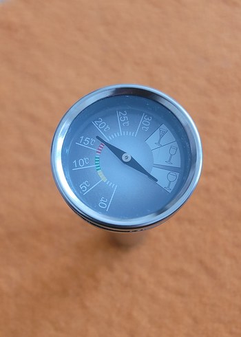 Paslanmaz Çelik Şarap Ölçüm Termometresi - Görsel 3