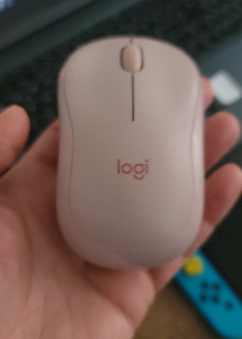 Logitech M221 Pembe Kablosuz Mouse - Görsel 5