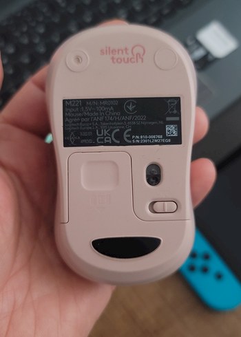 Logitech M221 Pembe Kablosuz Mouse - Görsel 9