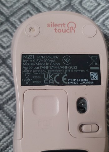 Logitech M221 Pembe Kablosuz Mouse - Görsel 8