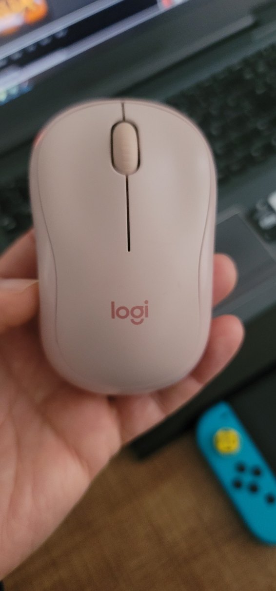 Logitech M221 Pembe Kablosuz Mouse - Görsel 3