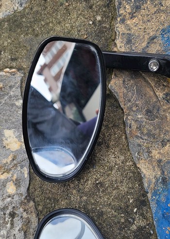 Siyah Renkli Motosiklet Yan Aynası - Görsel 4