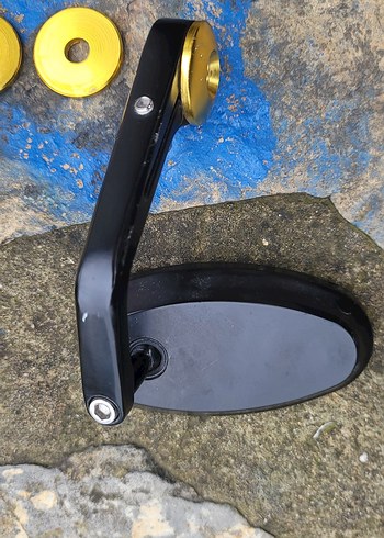 Siyah Renkli Motosiklet Yan Aynası - Görsel 6