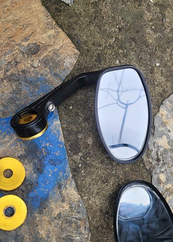 Siyah Renkli Motosiklet Yan Aynası - Görsel 2