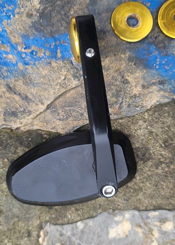 Siyah Renkli Motosiklet Yan Aynası - Görsel 7