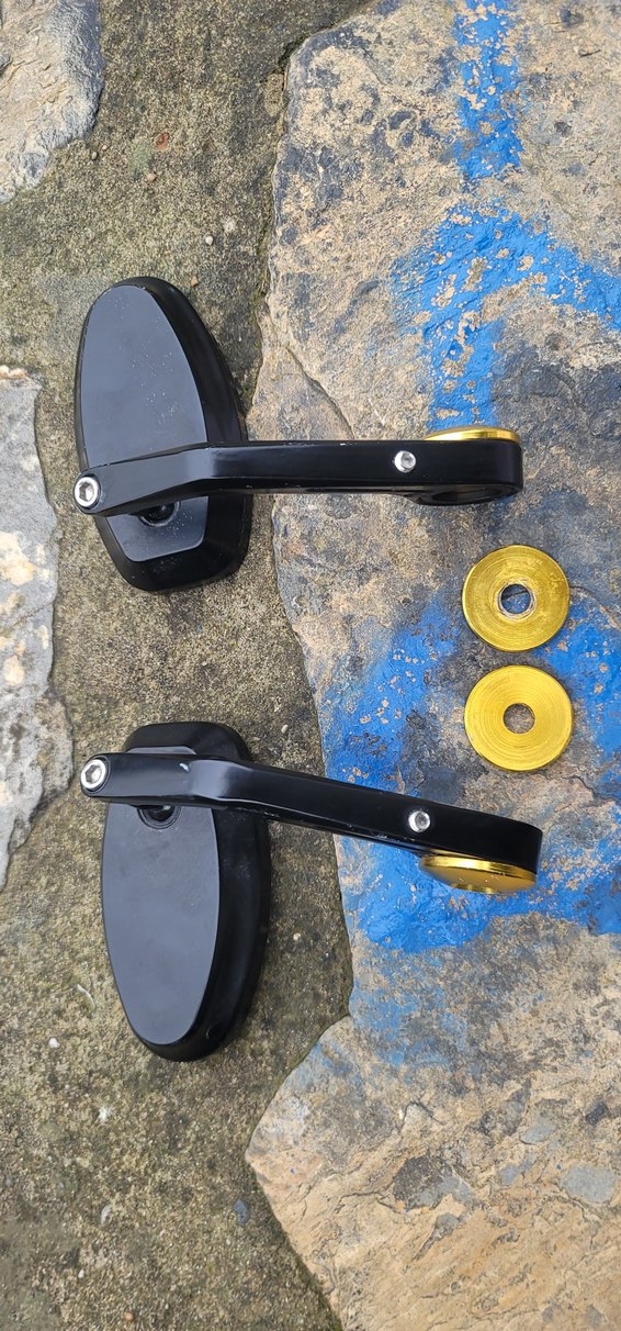 Siyah Renkli Motosiklet Yan Aynası - Görsel 5