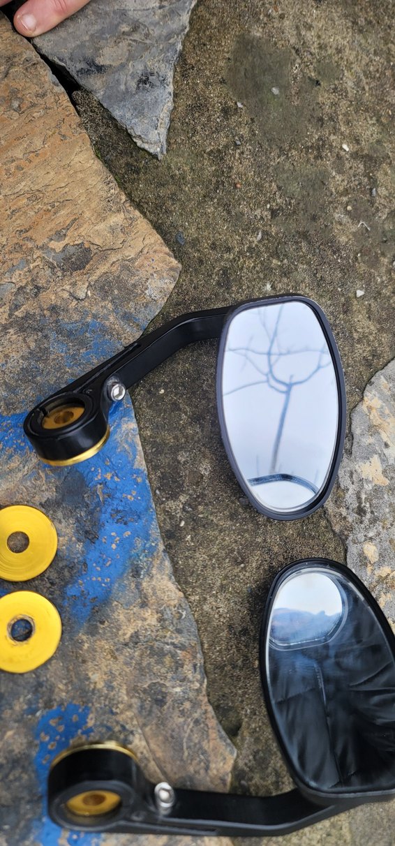 Siyah Renkli Motosiklet Yan Aynası - Görsel 2