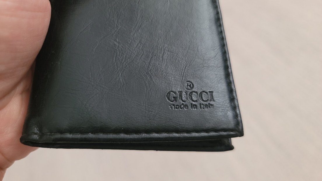 Siyah Deri Gucci Marka Erkek Cüzdanı - Görsel 2