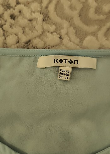 Açık mavi şifon üst - Görsel 3