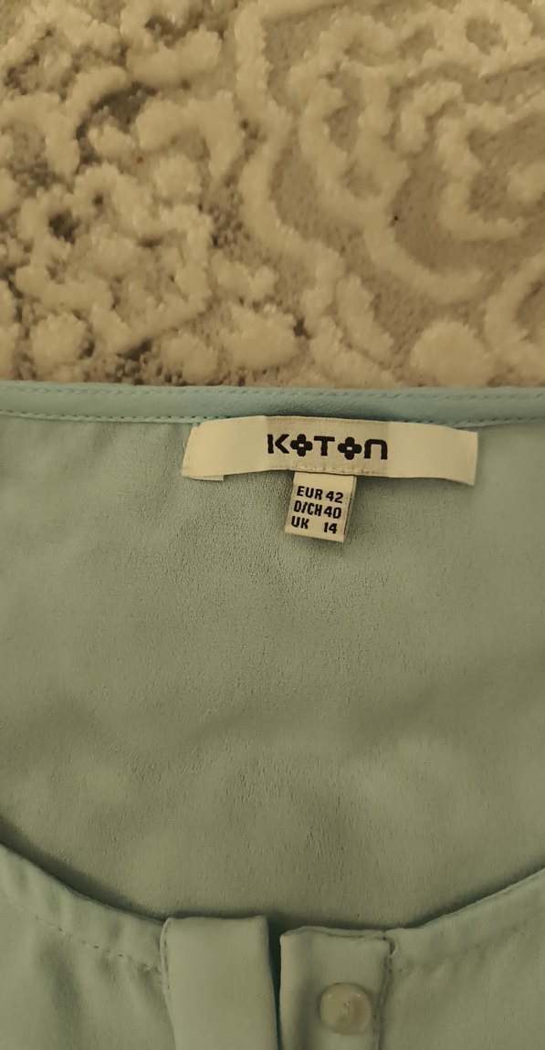 Açık mavi şifon üst - Görsel 3