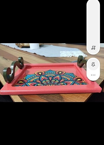  Beden Ahşap boyama tepsi 