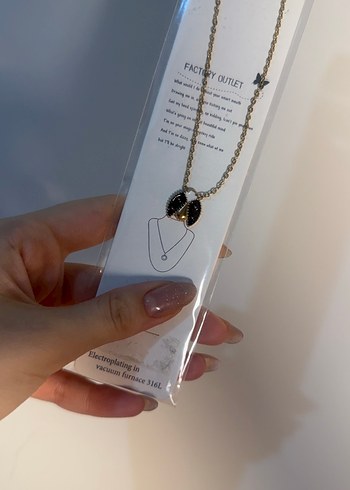 Uğur böcekli Çelik kolye - Görsel 2