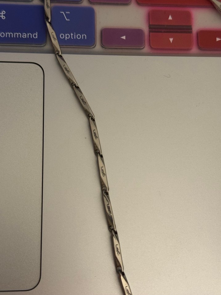 Gri Erkek Zincir Kolye akrep detaylı 60cm - Görsel 2